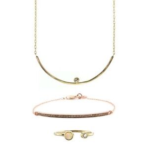 Alexis Russell Gold and Diamond Gold Necklace